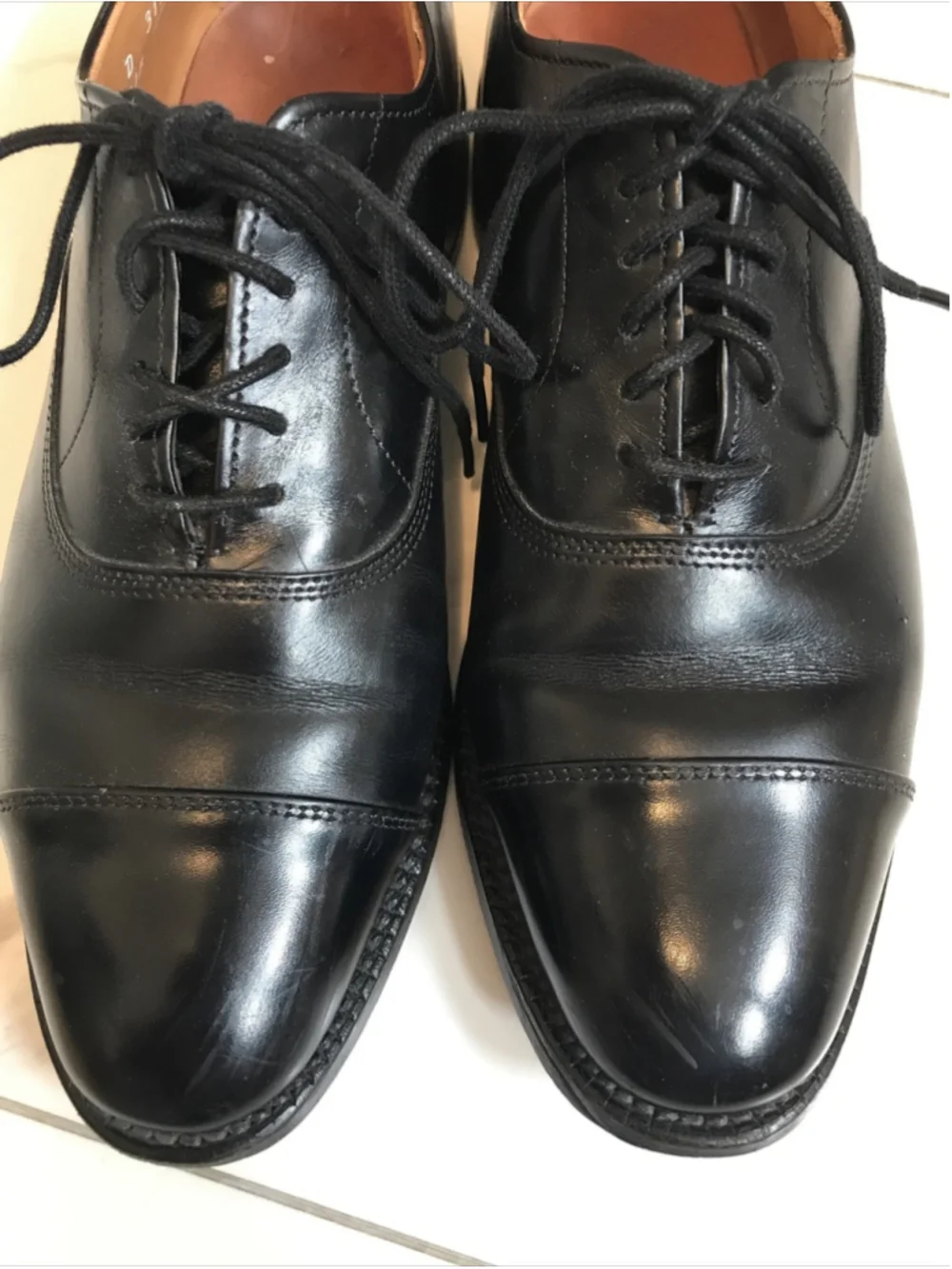 Allen Edmonds Park Avenue Cap-toe Oxford Men's Dress Shoe Size US 6.5 D Preowned